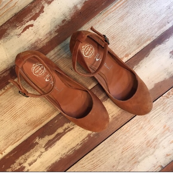 Jeffrey Campbell Cognac suede wedges - Picture 2 of 4